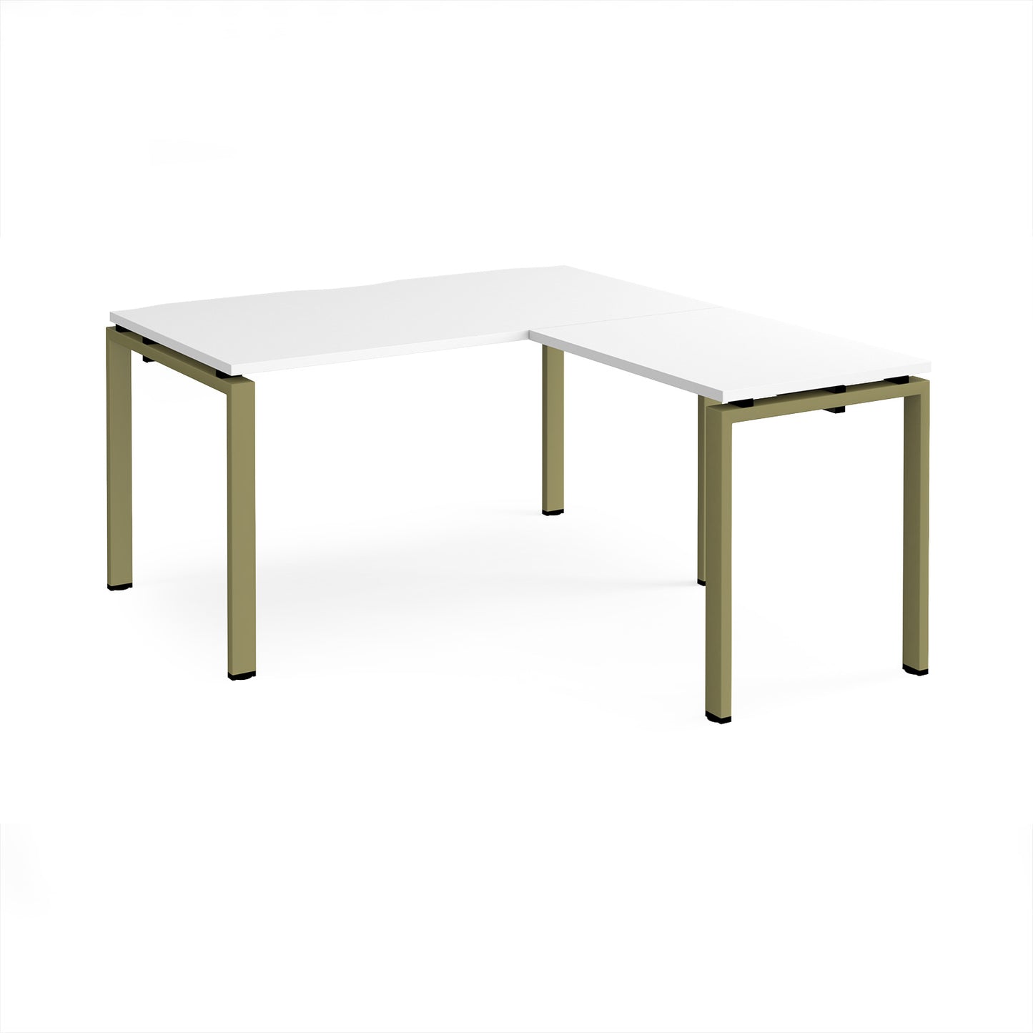 Adapt straight desk with return - ER1488-GN-WH