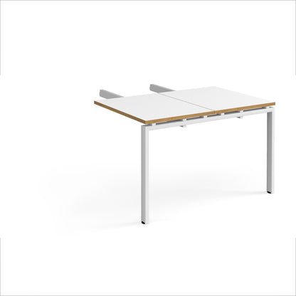 Adapt add on return desks - ER812-AB-WH-WO