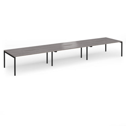 Connex Plus Goal Post Double Back to Back Desks 1200mm deep - GCO5412-K-GO