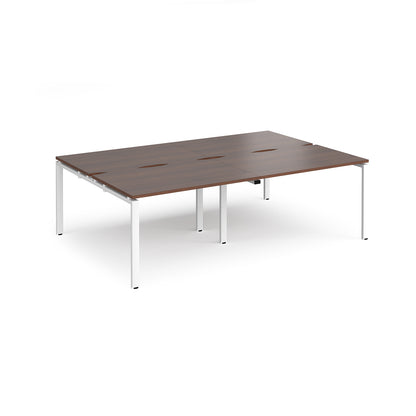 Adapt double back to back desks 1600mm deep - E2416-WH-W