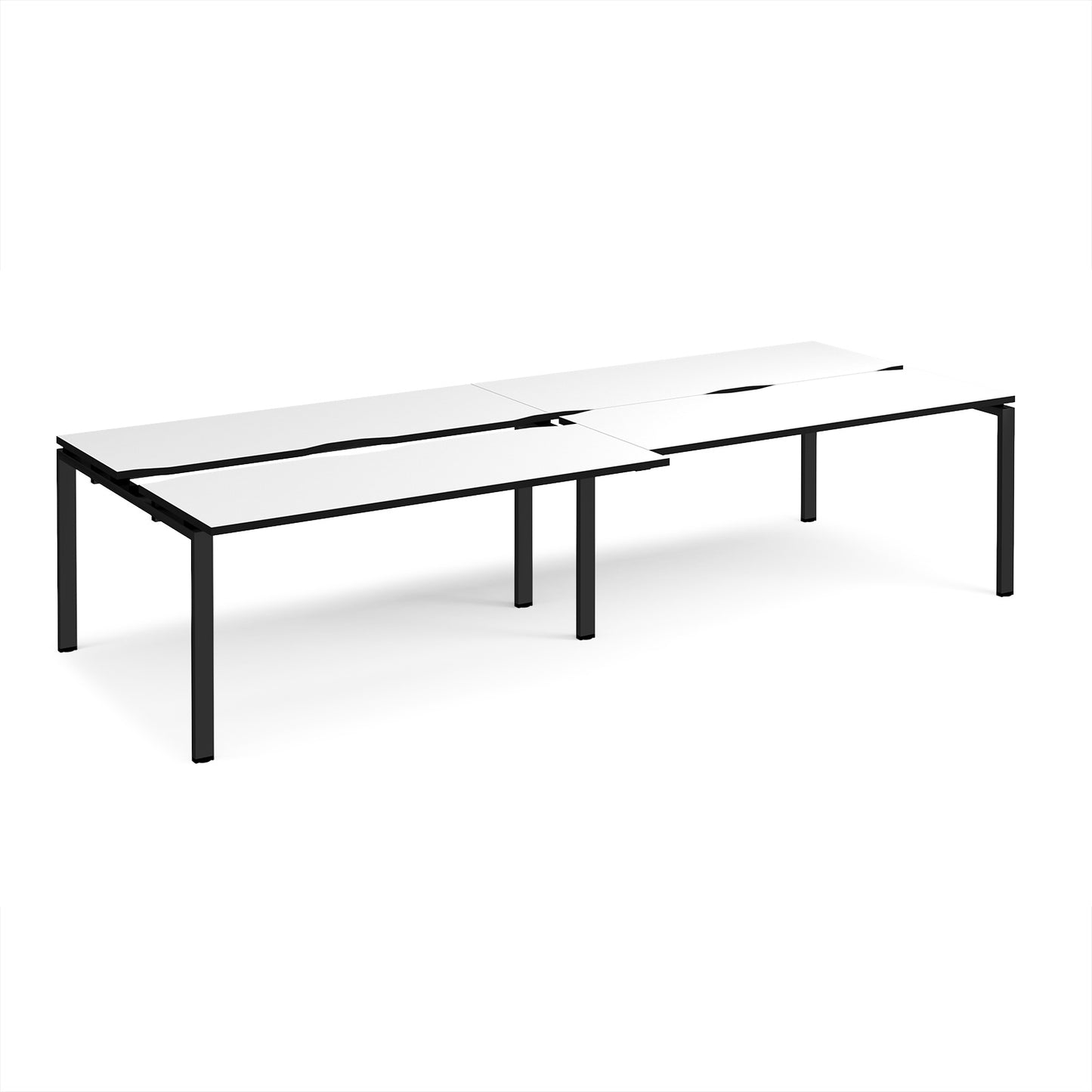 Adapt sliding top double B2B desks 1200mm deep - STE3212-K-WK