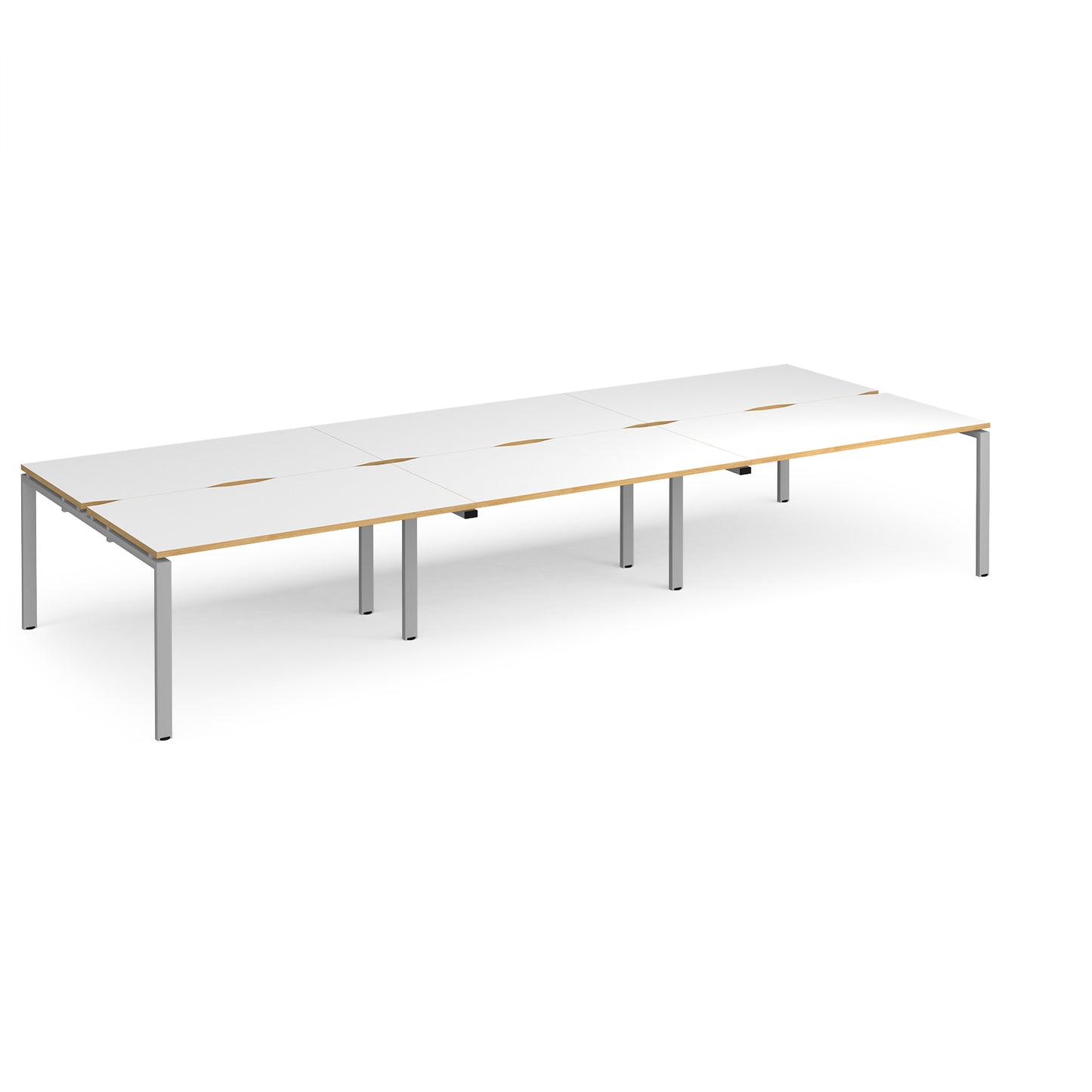 Adapt triple back to back desks 1600mm deep - E4216-S-WO