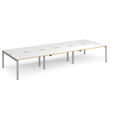 Adapt triple back to back desks 1600mm deep - E4216-S-WO