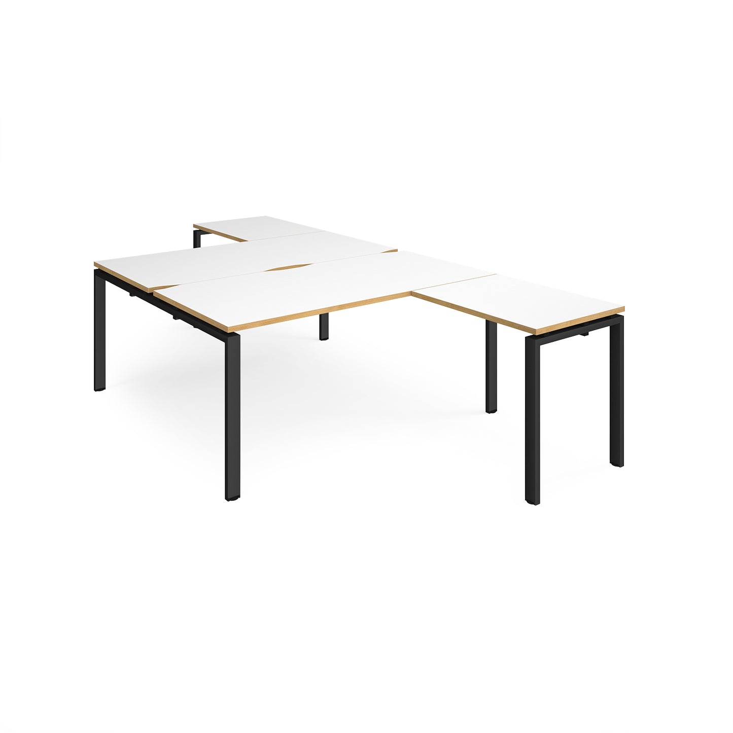 Adapt back to back desk with return - ER16168-K-WO