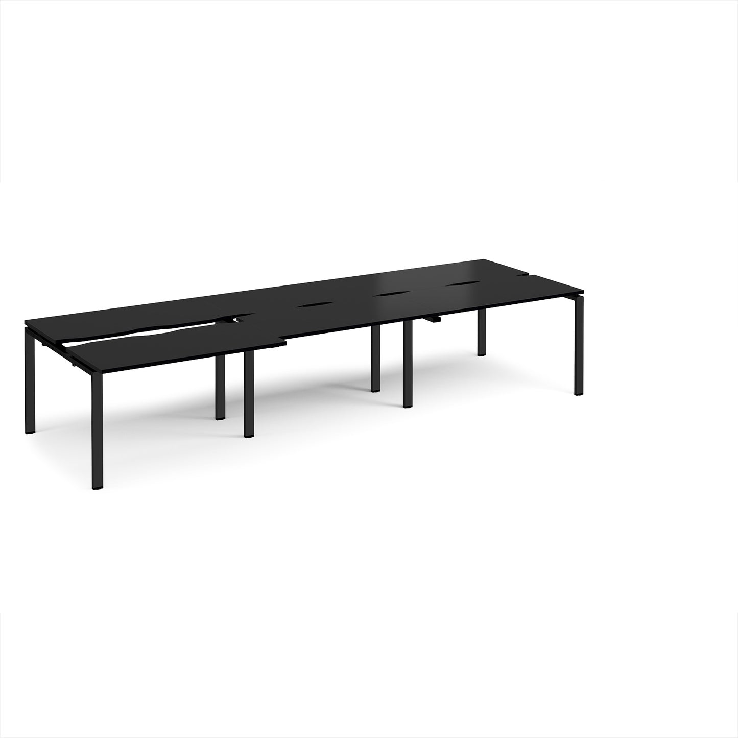 Adapt sliding top triple B2B desks 1200mm deep - STE3612-K-BK