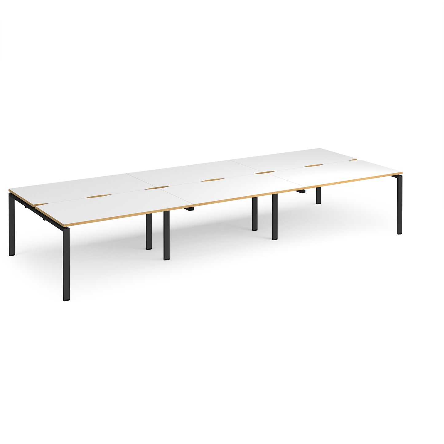 Adapt triple back to back desks 1600mm deep - E4216-K-WO