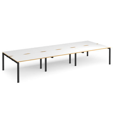 Adapt triple back to back desks 1600mm deep - E4216-K-WO