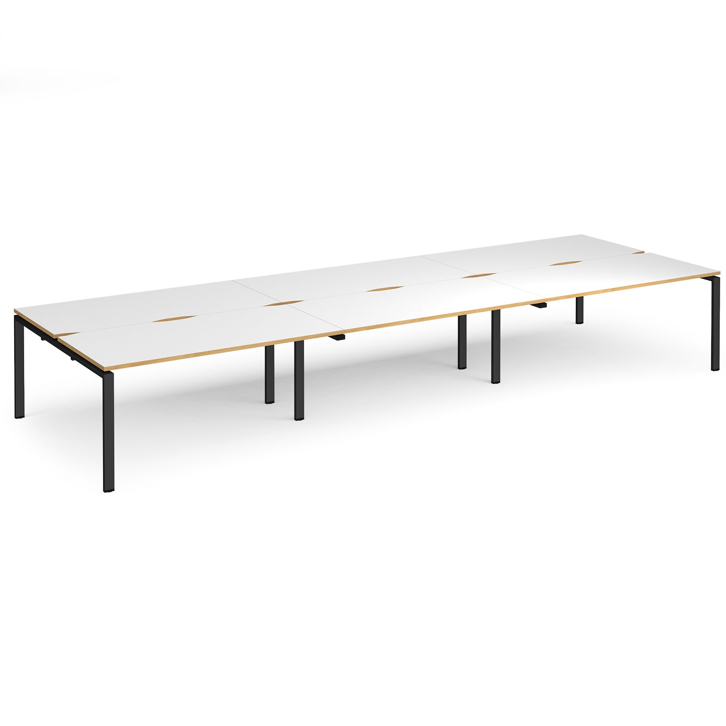 Adapt triple back to back desks 1600mm deep - E4816-K-WO