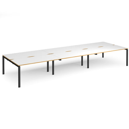Adapt triple back to back desks 1600mm deep - E4816-K-WO