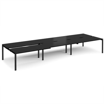 Adapt sliding top triple B2B desks 1600mm deep - STE4816-K-BK