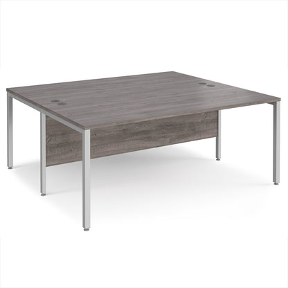 Maestro 25 bench back to back straight desks 1600mm - MB1816BSGO