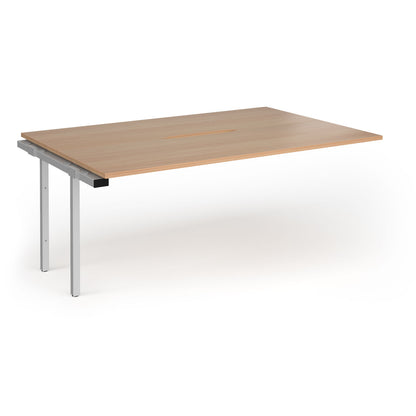 Connex Plus Goal Post back to back add on desks 1200mm deep - GCO1812-AB-S-B