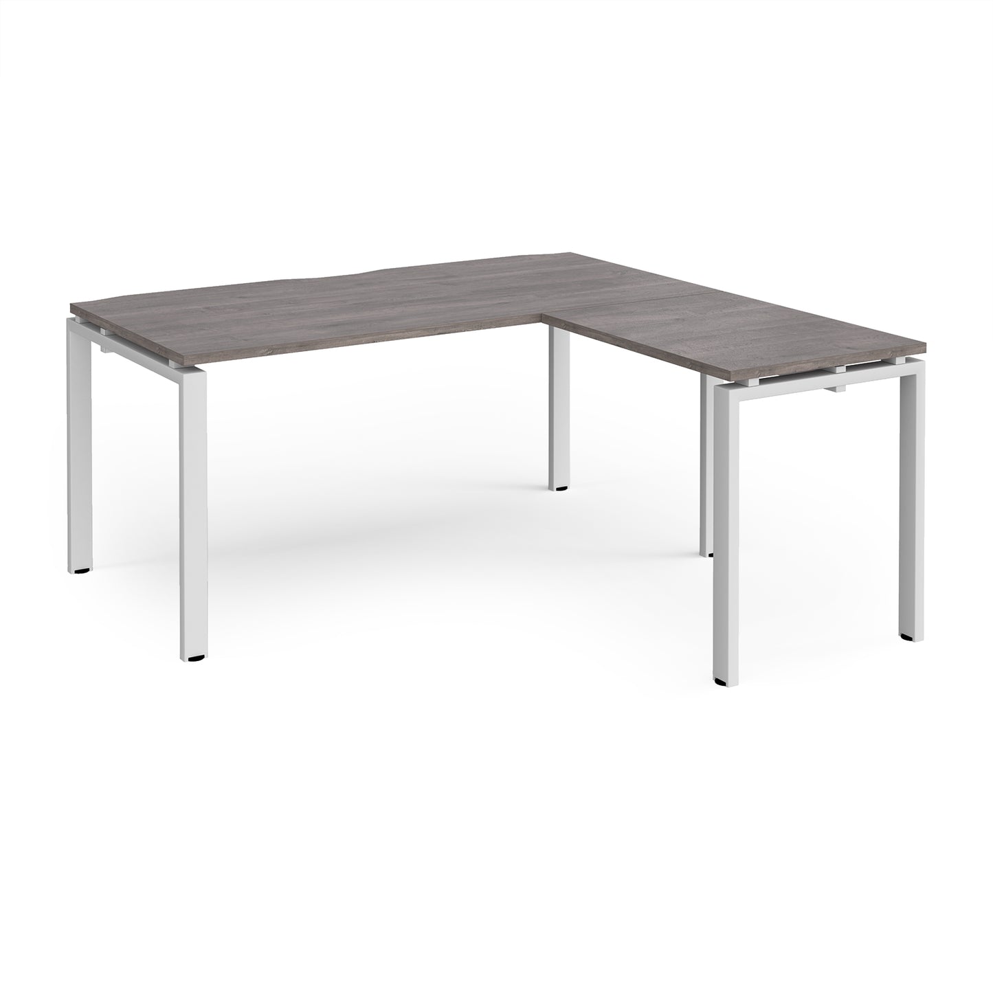 Adapt straight desk with return - ER1688-WH-GO