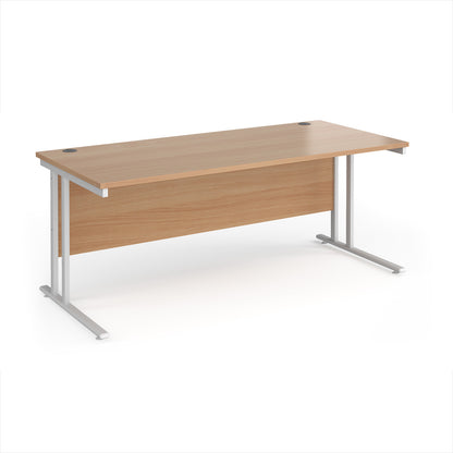 Maestro 25 cantilever 800mm deep desk - MC18WHB
