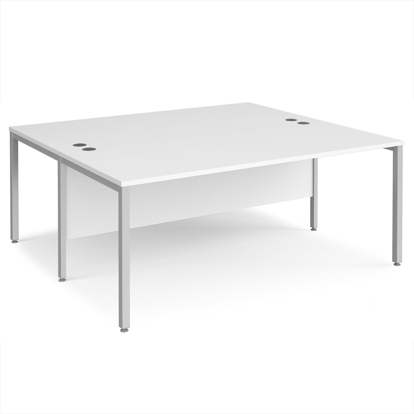 Maestro 25 bench back to back straight desks 1600mm - MB1816BSWH