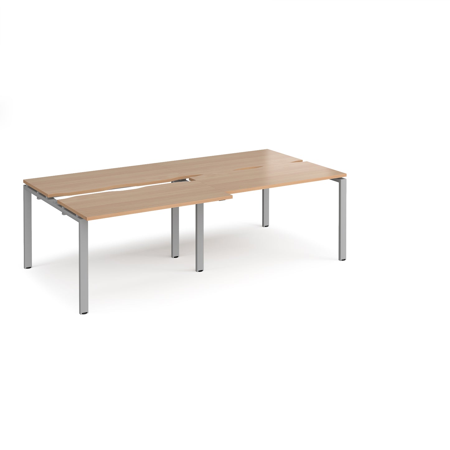 Adapt sliding top double B2B desks 1200mm deep - STE2412-S-B