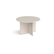 Arrow head leg circular meeting table