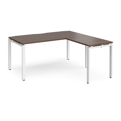 Adapt straight desk with return - ER1688-WH-W