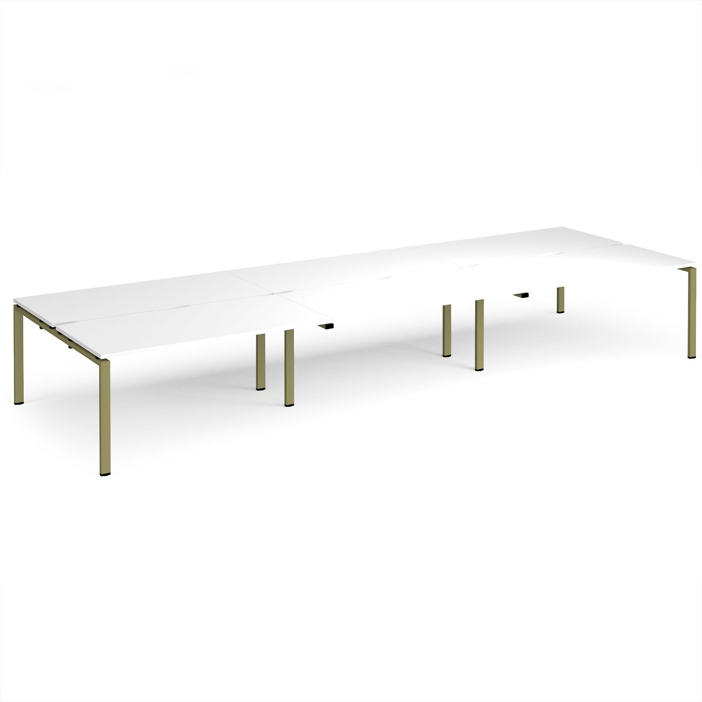 Adapt triple back to back desks 1600mm deep - E4816-GN-WH