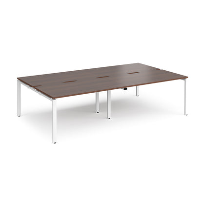 Adapt double back to back desks 1600mm deep - E2816-WH-W