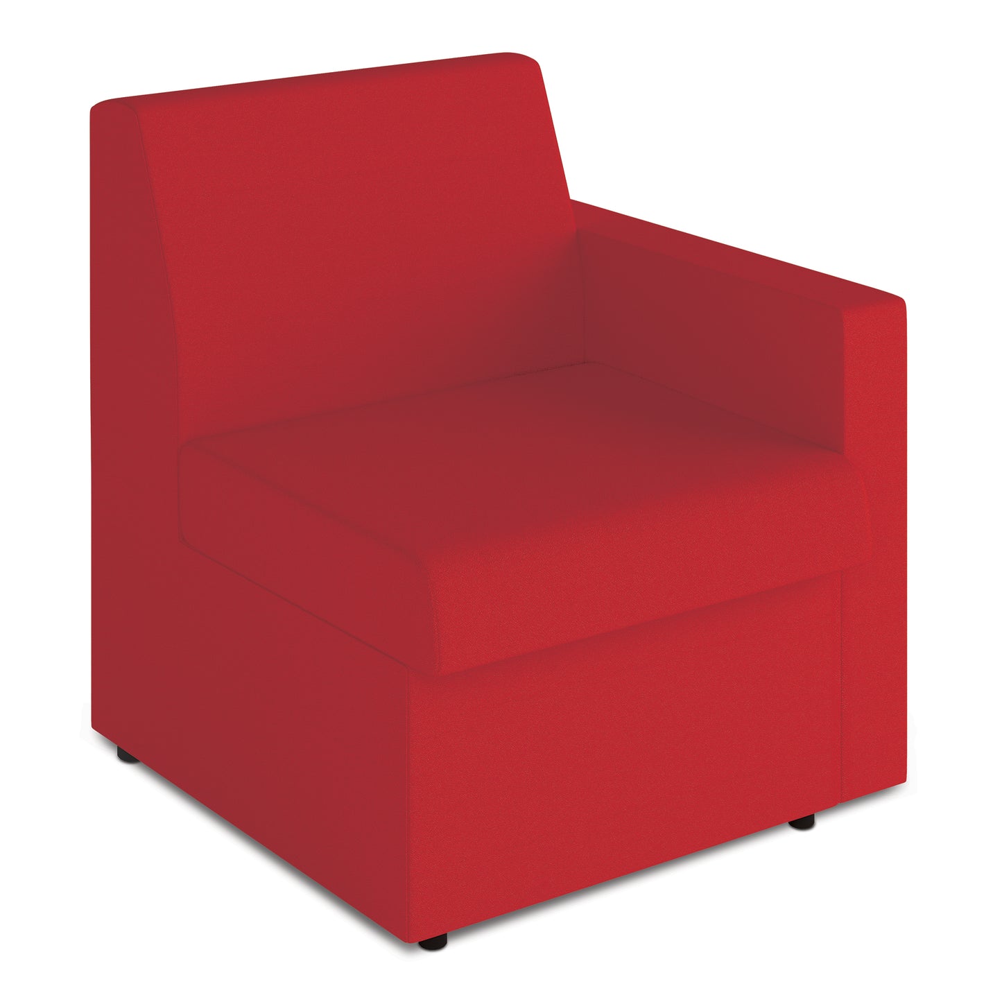 Contemporary Modular Fabric Low Back Sofa