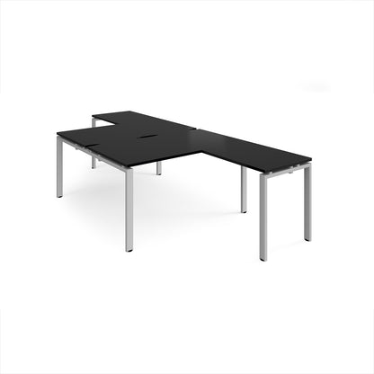 Adapt back to back desk with return - ER14168-S-BK