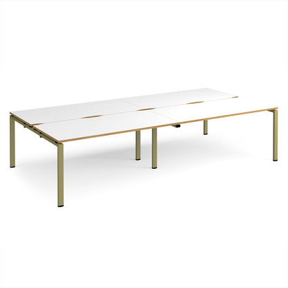Adapt double back to back desks 1600mm deep - E3216-GN-WO