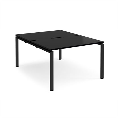 Adapt back to back desks 1600mm deep - E1216-K-BK