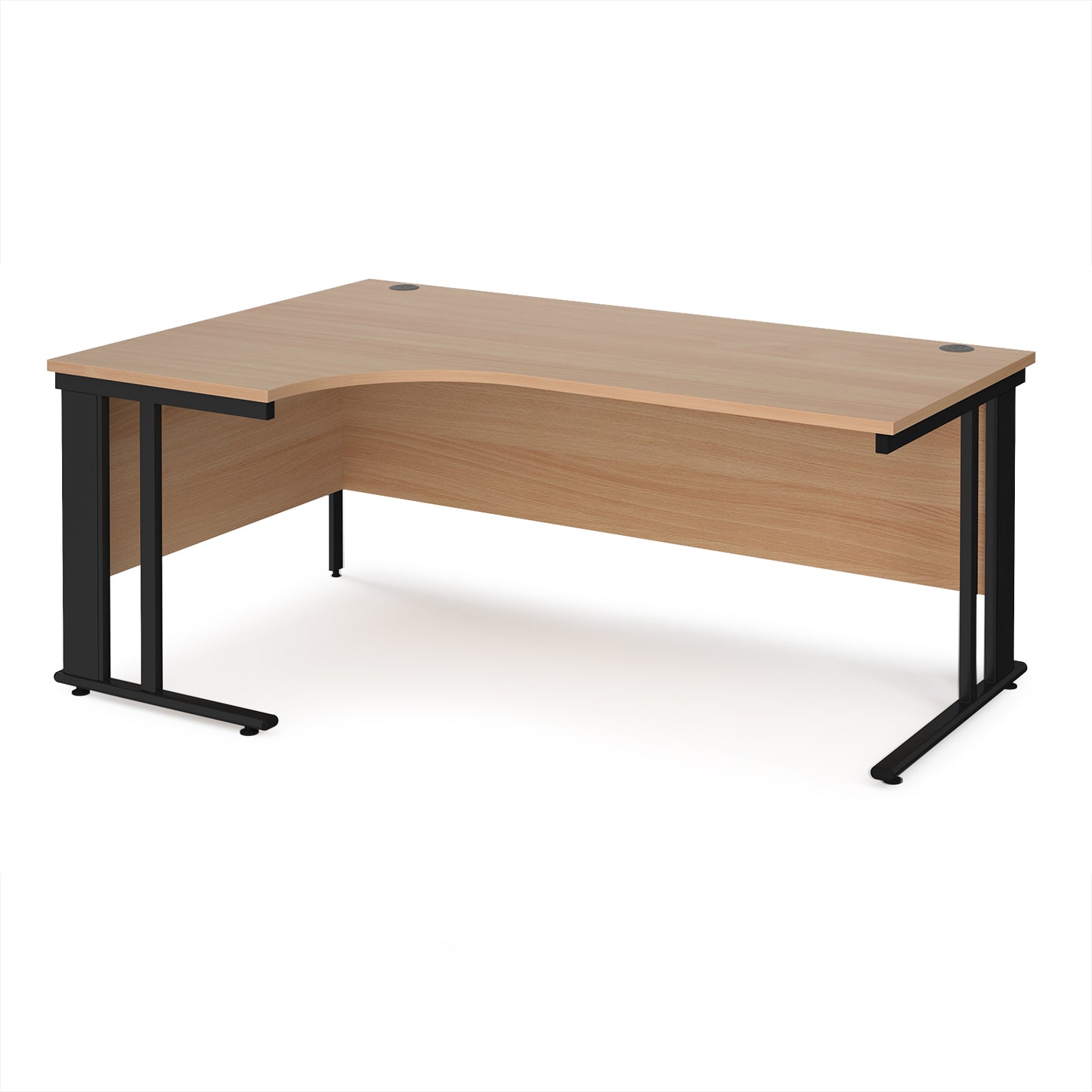 Maestro 25 cable managed left hand ergonomic desk - MCM18ELKB