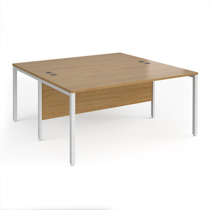 Maestro 25 bench back to back straight desks 1600mm - MB1616BWHO