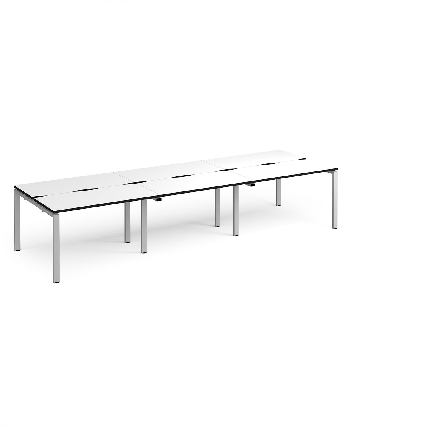 Adapt triple back to back desks 1200mm deep - E3612-S-WK