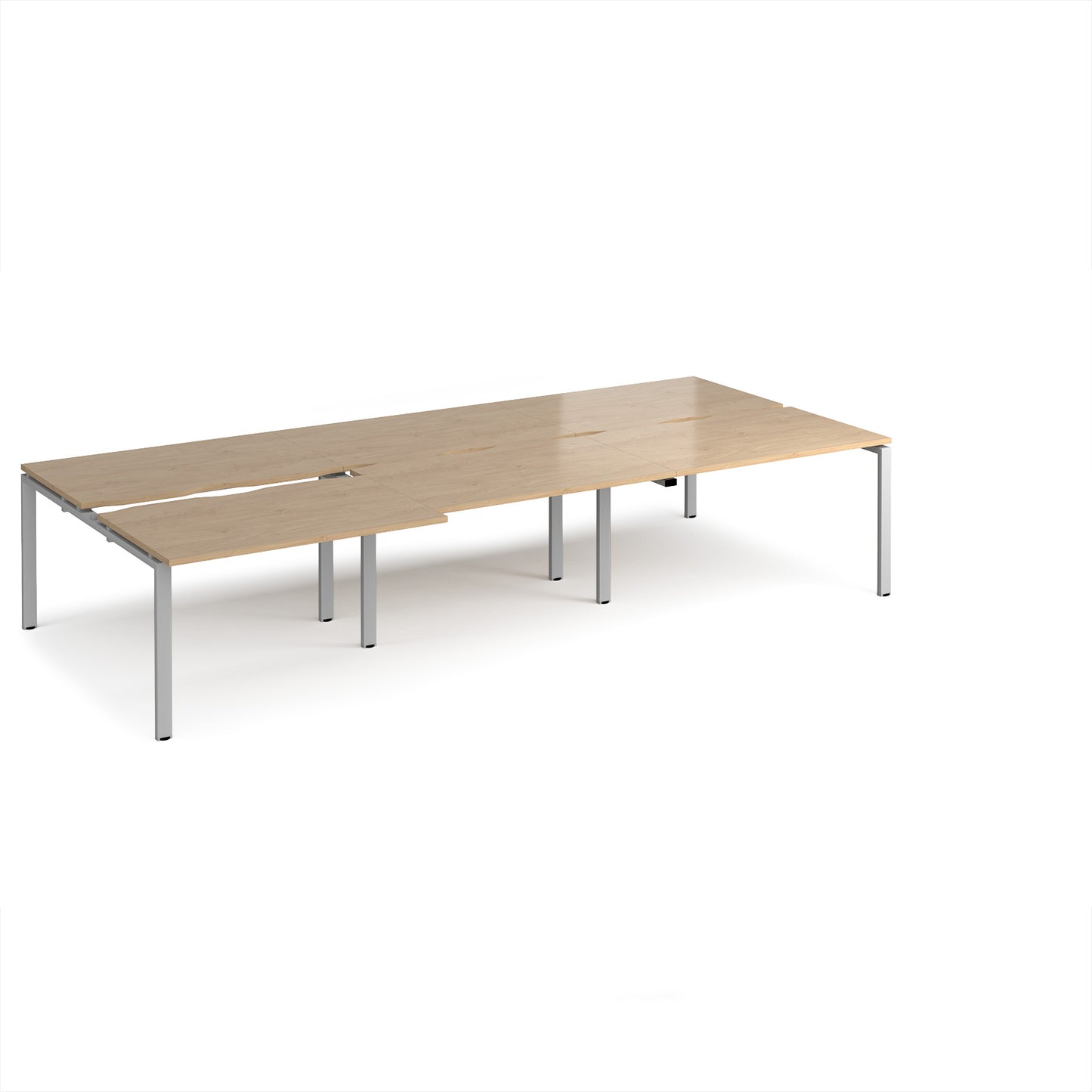 Adapt sliding top triple B2B desks 1600mm deep - STE3616-S-KO