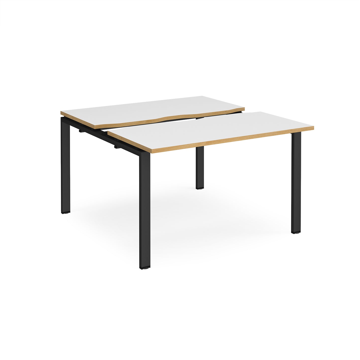 Adapt sliding top B2B desks 1200mm deep - STE1212-K-WO