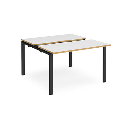 Adapt sliding top B2B desks 1200mm deep - STE1212-K-WO