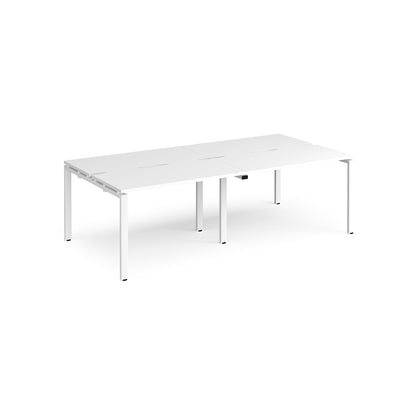 Adapt double back to back desks 1200mm deep - E2412-WH-WH