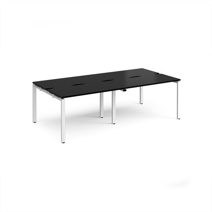 Adapt double back to back desks 1200mm deep - E2412-WH-BK