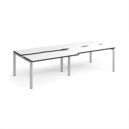 Adapt sliding top double B2B desks 1200mm deep - STE2812-S-WK