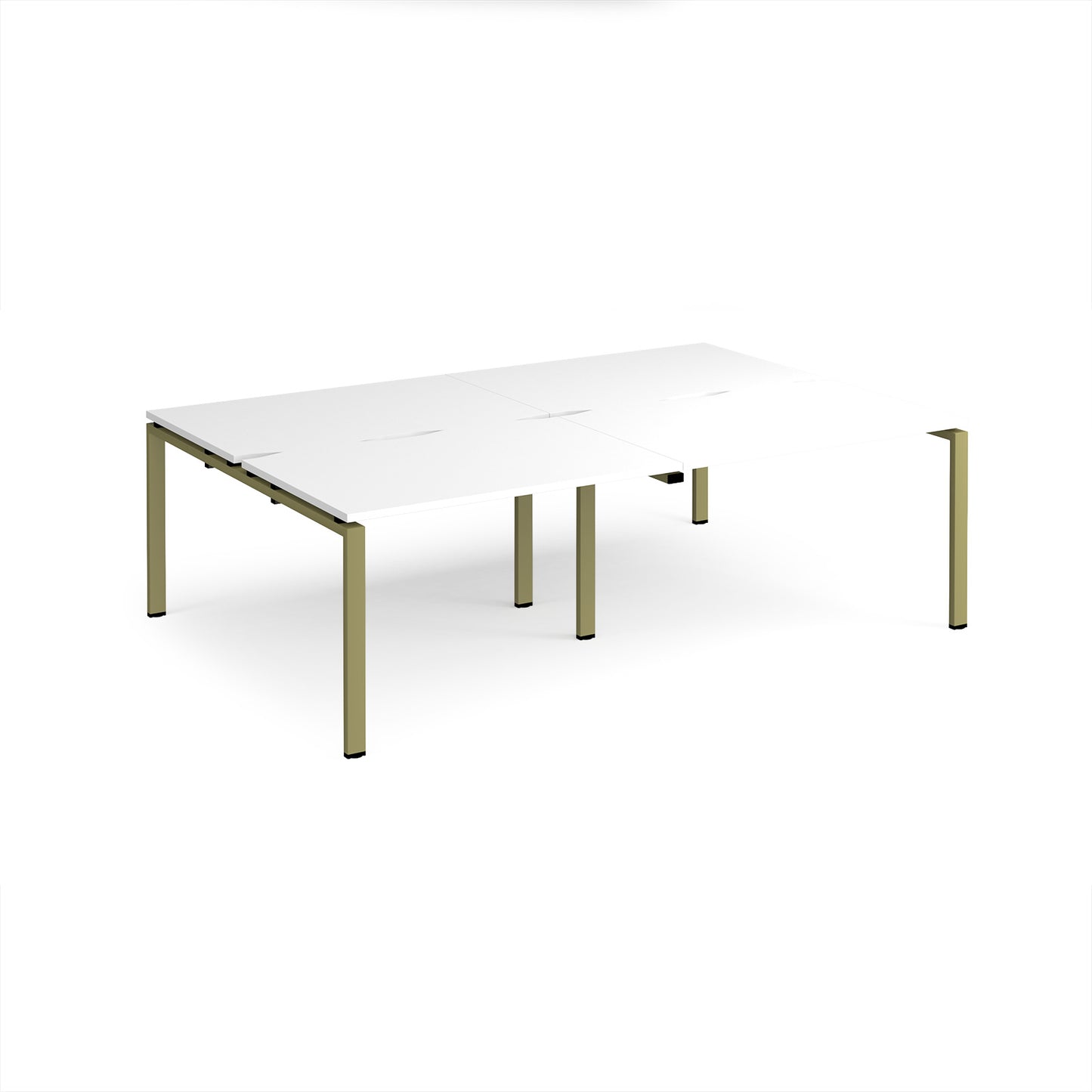 Adapt double back to back desks 1600mm deep - E2416-GN-WH