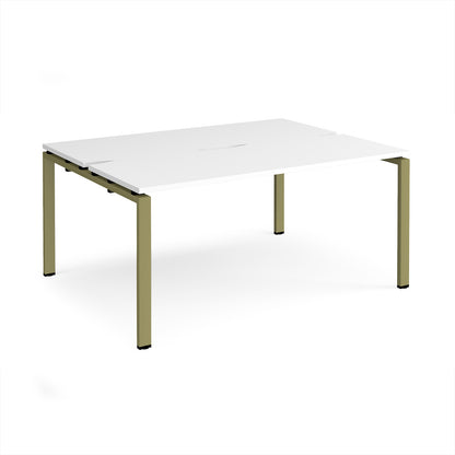 Adapt back to back desks 1200mm deep - E1612-GN-WH