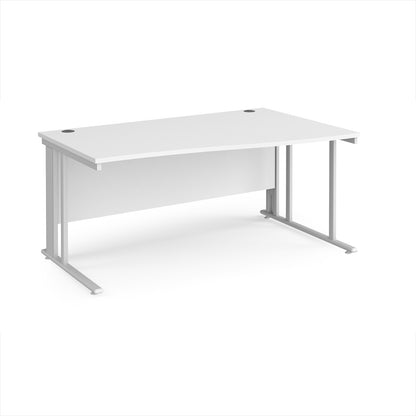 Maestro 25 cable managed right hand wave desk - MCM16WRWHWH