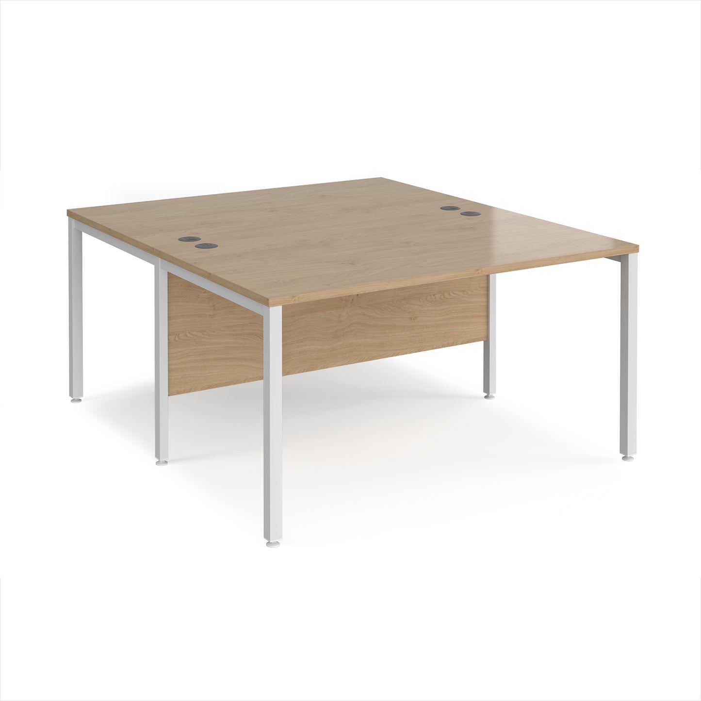 Maestro 25 bench back to back straight desks 1600mm - MB1416BWHKO