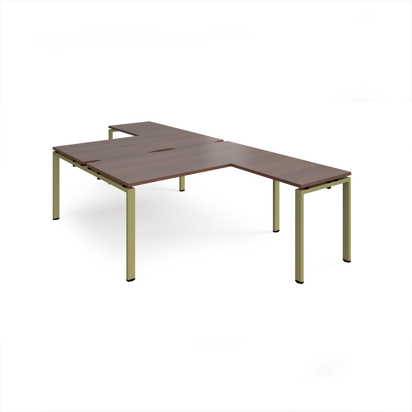 Adapt back to back desk with return - ER16168-GN-W