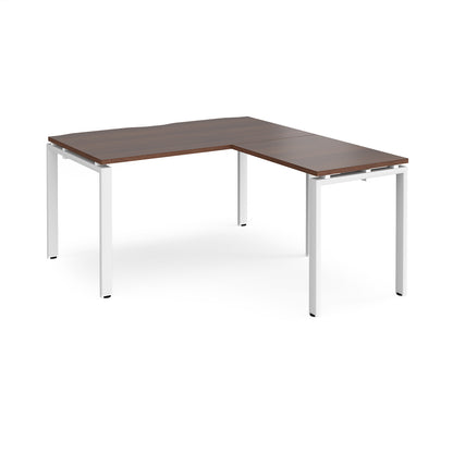 Adapt straight desk with return - ER1488-WH-W