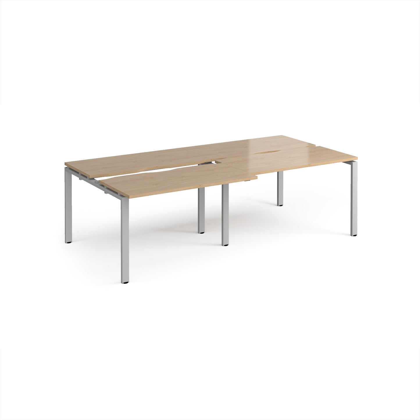 Adapt sliding top double B2B desks 1200mm deep - STE2412-S-KO
