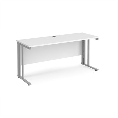 Maestro 25 cable managed 600mm deep desk - MCM616SWH