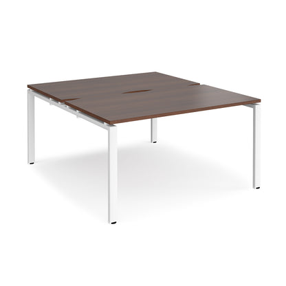 Adapt back to back desks 1600mm deep - E1416-WH-W