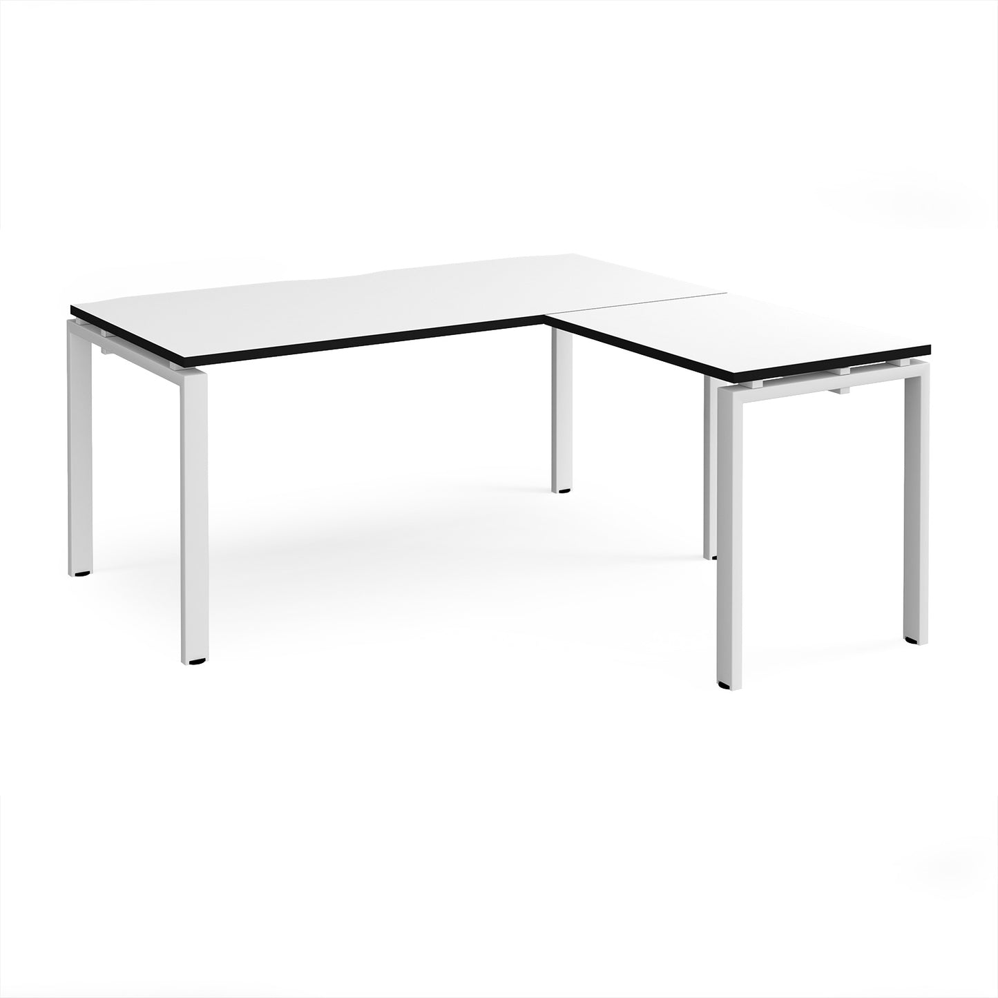 Adapt straight desk with return - ER1688-WH-WK