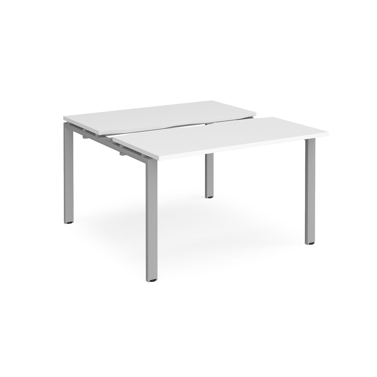 Adapt sliding top B2B desks 1200mm deep - STE1212-S-WH