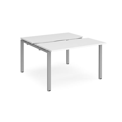 Adapt sliding top B2B desks 1200mm deep - STE1212-S-WH
