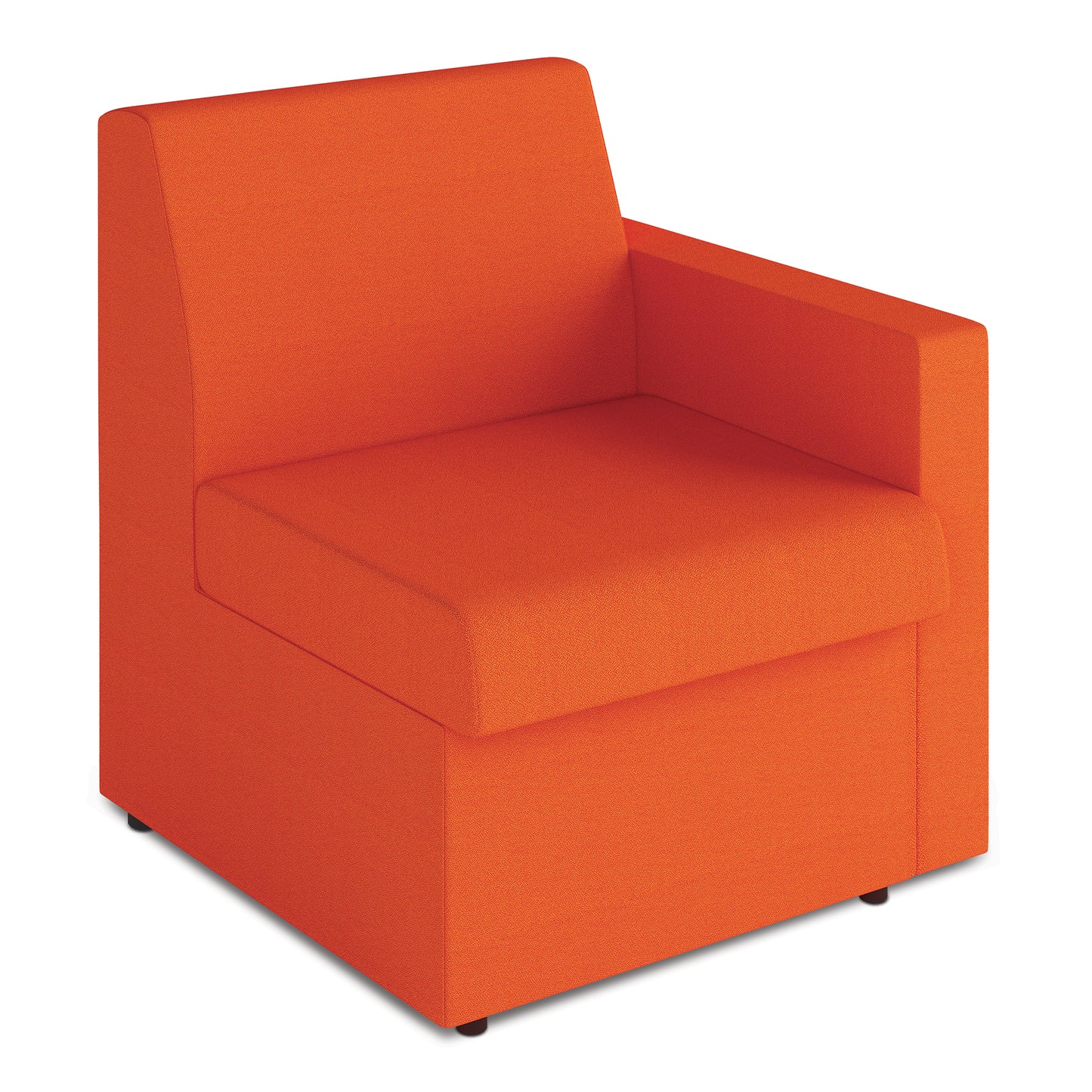 Contemporary Modular Fabric Low Back Sofa